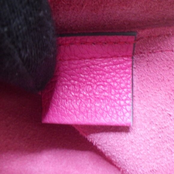 Authentic Gucci Hot Pink Vintage Logo Portfolio Pouch Clutch - Picture 5 of 13